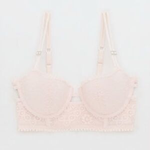 Aerie Real Power Balconette Joy Lace Bra